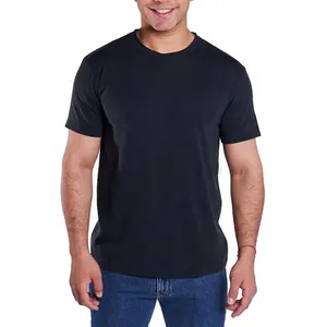 Camiseta de algodão liso para homens e mulheres, camiseta esportiva para academia e secagem rápida, com estampa personalizada, 100% algodão