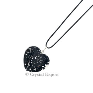 จี้หัวใจออร์โกไนต์อาเกตสีดำสำหรับวันครบรอบสำหรับทุกเพศ - Product Image 1