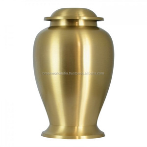 Juego de Tres Urnas Funerarias/de Cremación Estilo Americano Azul GOING HOME de Brassworld India SUPPLIES - Product Image 6