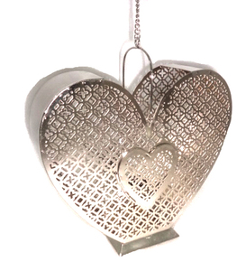 Adorno decorativo colgante de Metal en forma de cabaña para Navidad, oferta - Product Image 6