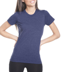 Camiseta personalizada con cuello redondo para mujer al por mayor, camiseta informal de verano transpirable, camiseta en blanco de alta calidad para impresión, señoras y niñas - Product Image 4