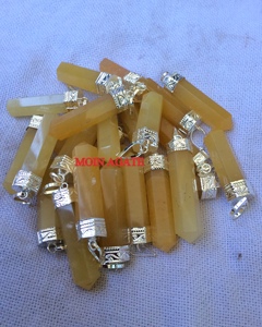Haute qualité naturel jaune Aventurine pierre pendentif amour Style Agate cristal pour Feng Shui Chakra pratique décoration de la maison - Product Image 2