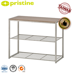 Banc de rangement pour chaussures d'entrée MIT, rangement domestique, design moderne, meubles de maison, autoportant, en métal et fer, fabricant taïwanais - Product Image 1