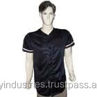 Hitam Kulit Pu Bisbol Kaus - Product Image 6