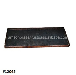 Bandeja de metal para el hogar con acabado antiguo Bandeja para el hogar multiusos para interiores y exteriores - Product Image 5