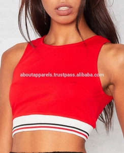 Crop Top เสื้อผู้หญิงเอวลอย,เสื้อกล้ามทรงหลวมแบบสั่งทำสีดำ - Product Image 3