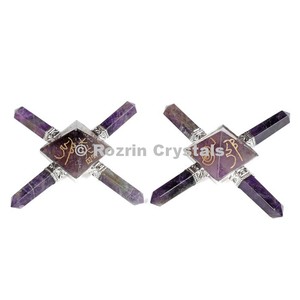 Générateur de guérison pyramide d'améthyste Reiki - Product Image 1