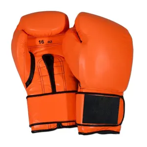 Orange Cowhide Boxing gloves / Orignal Leather Boxing gloves / Custom Boxing Gloves