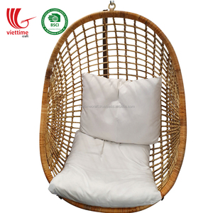 Fauteuil suspendu en rotin en forme d'œuf, fabriqué au Vietnam, vente en gros - Product Image 2