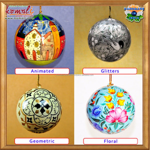 Grande machine en papier peint à la main, lot de 3 pièces, décorations de noël, vente en gros, fournitures d'ornements - Product Image 5