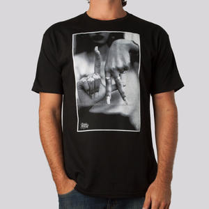 T-shirt à séchage rapide avec logo personnalisé noir, t-shirt de course à logo personnalisé, t-shirt imprimé à l'écran - Product Image 4