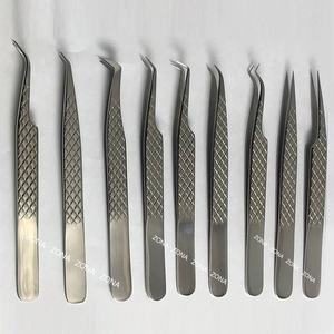 Pinzas de técnica de aislamiento de pestañas Diamond Grip, pinzas profesionales de acero inoxidable para aplicar pestañas postizas - Product Image 1