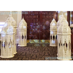 Modern Moroccan Fiber <b>Lanterns</b> for Wedding Walkway and Entrance Decor-Customizable Color & Size - Product Image 1