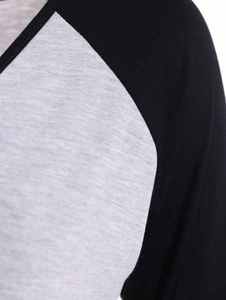 Mujeres Casual Plus Size Full Sleeve Raglan Custom Brand T-Shirt 98% Cotton 2% Melange Bangladesh Wholesale - Product Image 3