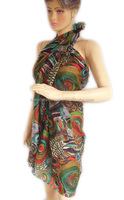 Pareo de Playa Personalizado de Moda, Sarong Hawaiano de Algodón con Diseño Único, para Adultos, Verano, Ejercicio, Estampado Ecológico, Serigrafía