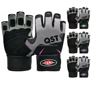 Gants de fitness unisexes en cuir véritable de haute qualité, durables, avec logo personnalisé pour la musculation, l'entraînement et la musculation - Product Image 1