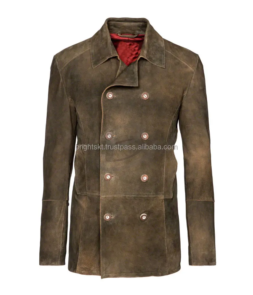 Men's Austrian German Coat Pischl Tyroler Loden Trachten Hunting Jacket 100% Polyester Shell Leather Fabric for Winter OEM