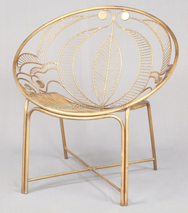 Elegant Gold Plated Wire Metal <b>Lounge</b> <b>Chair</b> Modern Design Home Furniture for Living Room Leisure Style <b>Chair</b> - Product Image 1