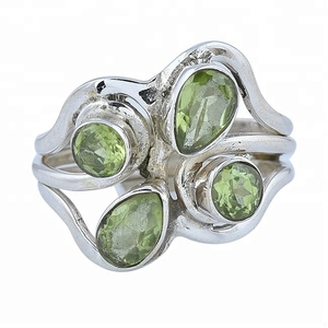 Multi Shape Gemstone <b>Peridot</b> Designer <b>Ring</b> Solid 925 Sterling Silver Handmade Jewelry Manufacturer Wholesaler Casa De Plata - Product Image 1