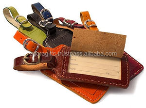 ป้ายกำกับกระเป๋าเดินทางทำจากหนังที่ใส่บัตรประจำตัวกระเป๋าเดินทางพร้อมฝาปิดแบบส่วนตัว - Product Image 2