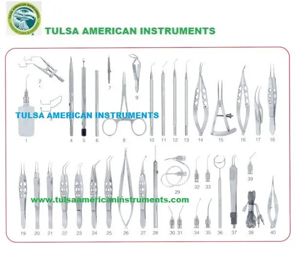 Eye Cataract Ophthalmic Instruments Set