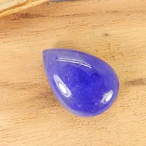 Natural tanzanite 21x15mm pear cabochon loose gemstone