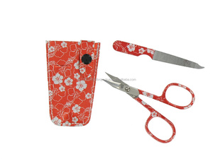 Cutícula tijeras y archivo en elegante bolsa manicura tijeras belleza instrumentos - Product Image 5