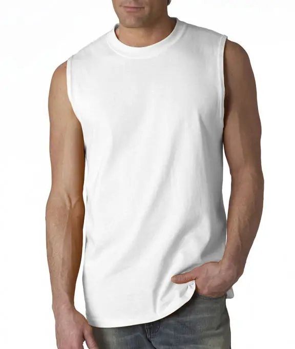 2024 OEM Logotipo personalizado cortar camisa de cor sólida sem mangas Workout Bodybuilding Muscle Gym Tank Tops colete para homens