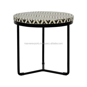 Mesa de comedor redonda con incrustaciones de hueso Venta al por mayor y precio barato mesa de comedor con incrustaciones de Jodhpur - Product Image 2