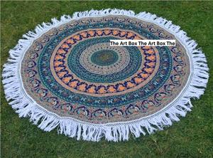 Tapisserie de Mandala de Style bohème indien Tenture murale Beau motif imprimé pour salon Mariage ou décoration de sol de Noël - Product Image 3