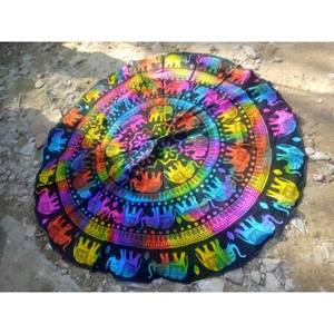 ลายแมนดาลาแบบแขวนติดผนังลายแมนดาลาทรงกลมสำหรับชายหาดแบบฮิปปี้ผ้าคลุมสำหรับปิคนิคผ้าลายแมนดาลาผ้าเช็ดตัวสไตล์ยิปซีศิลปะพื้นเมืองสำหรับใส่ในบ้าน - Product Image 3