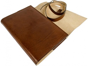 <b>Travel</b> <b>Journals</b> with String Lock / Leather Book Cover / Day Planners in Brown Color - Product Image 3