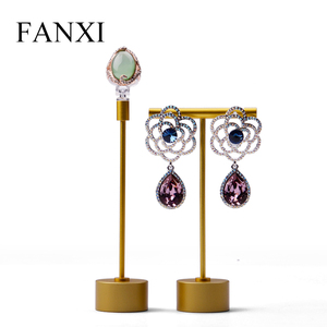 FANXI Su Misura di Lusso rotondo e esagonale banco di mostra dei monili per anello di barretta organizzatore oro e argento anello di Metallo titolare