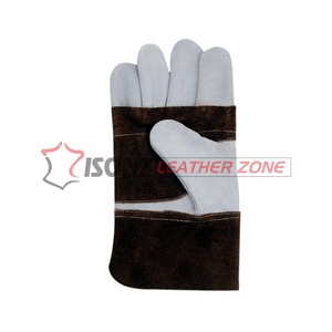 Gants de soudage en cuir de vachette ISONZ Leather Zone Taille XL, gants de sécurité avec doublure en coton, anti-coupure, antidérapants, anti-impact (niveau 3) - Product Image 3