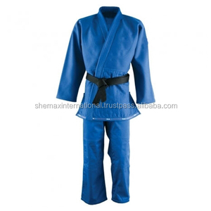 Shemax 2024 Costume de judo d'art martial unisexe pour enfants Bleu foncé - Product Image 1