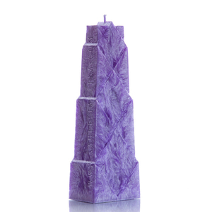 Vela de cera de palma hecha a mano con rombos, vela ecológica - Product Image 2