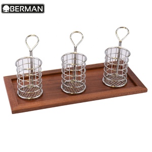Burger attrezzature ristorante Chip <span class=keywords><strong>Mini</strong></span> Frittura Cestini Friggitrice In Acciaio Inox Cestello Che Serve - Product Image 2