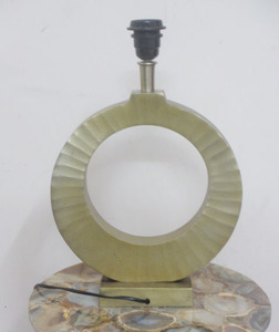 Natural Cane Table Lamp White Wash Finished - Product Image 4