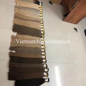 Extensions de cheveux russes toutes couleurs, double trame, 100% cheveux humains vierges Remy, boucles françaises, en vrac, origine Vietnam - Product Image 6