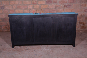 Antique Vintage Meuble en bois de manguier massif Fait à la main Design moderne Meubles en bois Verre Style Jodhpur pour la maison Bureau Salon - Product Image 5