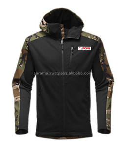 Chaqueta con cremallera de lana fina de franela de poliéster 100% de alta calidad con capucha multibolsillos Posición del logotipo frontal del servicio OEM de invierno - Product Image 2