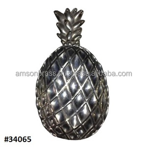 Vente chaude Métal Aluminium Décoratif Ananas Argent Plateau Fruits Plateau de Service pour Maison & Hôtel Design Classique Plateau - Product Image 4