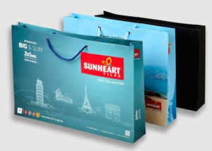 Sacs à provisions en papier fantaisie personnalisés à usage professionnel avec service d'impression offset - Product Image 4