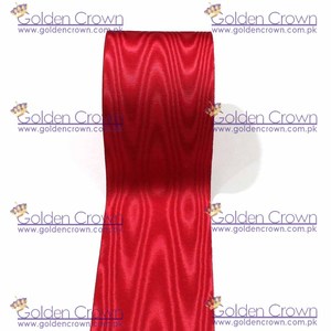 Masonic Regalia Moire <b>Ribbon</b> <b>Red</b> | Masonic Apron <b>Ribbon</b> - Product Image 3
