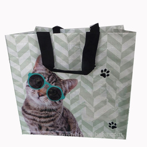 Sac de courses en PP tissé avec poignées en sangle PP et construction en tuyau en U, taille et couleur personnalisables, utilisation confortable, design agréable - Product Image 6