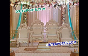Chaises de mariage Bollywood au design dernier cri 2018, fabricant de belles chaises de mariage, chaises de mariage à vendre au Royaume-Uni et aux États-Unis - Product Image 2
