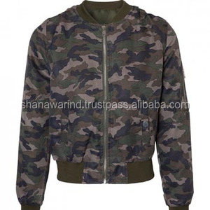 Chaqueta Bomber Ajustada para Hombre con Diseño de Camuflaje, Impermeable, de Poliéster, con Estampado por Sublimación Personalizado, Cortavientos Ecológico - Product Image 1