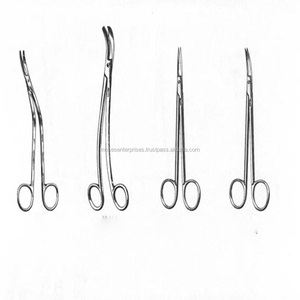 เครื่องมือผ่าตัดทางนรีเวชกรรไกรตัดตรงทางการแพทย์โลหะแข็ง - Product Image 6