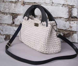 <b>Lady</b> Style <b>White</b> T-Shirt Yarn <b>Bag</b> From Vietnam - Product Image 4