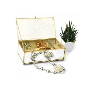 Boîte en verre de haute qualité avec cadre en métal en verre et en laiton pour la décoration de stockage de bijoux - Product Image 5